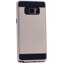 Kılıfist Samsung Galaxy Note Fan Edition Kılıf Hybrid Korumalı Sert Silikon Kapak Gold