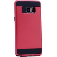 Kılıfist Samsung Galaxy Note Fan Edition Kılıf Hybrid Korumalı Sert Silikon Kapak Kırmızı