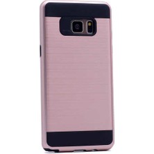 Kılıfist Samsung Galaxy Note Fan Edition Kılıf Hybrid Korumalı Sert Silikon Kapak Rose Gold