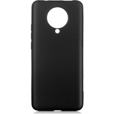 Tekno Grup Xiaomi Redmi K30 Pro Kılıf Mat Premium Silikon Kılıf + Tam Kaplayan 5D Cam Ekran Koruyucu Siyah