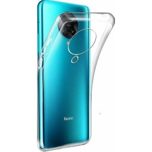 Tekno Grup Xiaomi Redmi K30 Pro Kılıf Lüx Silikon Kılıf + Cam Ekran Koruyucu Şeffaf