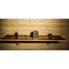 Atölye Ganeşa Ahşap Epoksi Raf ( 60 x 15 x 2.5 cm )