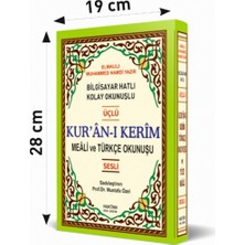 Kuranı Kerim Üçlü Türkçe Okunuş ve Mealli