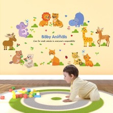 Kt Decoration Bebek ve Çocuk Odası Yavru Hayvanlar Baby Animals Pvc Duvar Sticker
