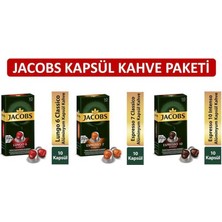 Jacobs Kapsül Kahve Paketi -Nespresso Kahve Maklinesi Uyumlu