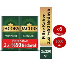 Jacobs Monarch Filtre Kahve 250 gr x 12 Paket