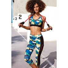 Yeni Inci Desenli (Yoga-Fitness-Pilates-Koşu) Sporcu Tayt Alt Üst Takım