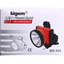 Bigem Şarjlı Baret Kafa Lambası BM-503