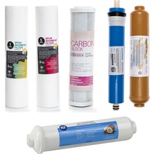 Sulook Açık Kasa Su Arıtma Cihazlarına Uyumlu 6'lı Filtre Seti Vontron Membranlı