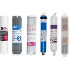 Sulook Açık Kasa Su Arıtma Cihazlarına Uyumlu 6'lı Filtre Seti 10 Aşamalı Vontron Membranlı