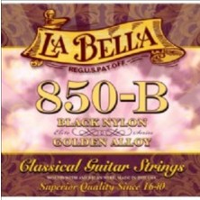 La Bella Golden Alloy Siyah Dupont 850B Takım Tel Klasik Gitar Te