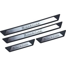 KromGaraj Hyundai I20 Krom Kapı Eşik Koruması Blackline 2009-2014 4 Parça