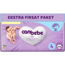 Canbebe Bebek Bezi Beden:4 (7-14KG) Maxi 360 Adet Ekstra Fırsat Pk