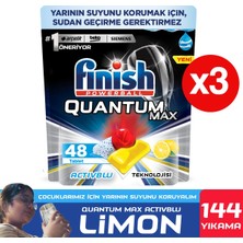Finish Quantum Max Limon X3 Bulaşık Makinesi Deterjanı 48 Kapsül