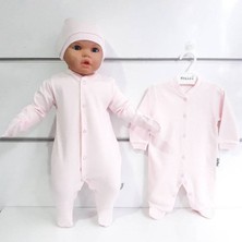 by BebekOdam Sade Pembe Bereli Eldivenli Bebek Tulum