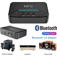keepro Kablosuz NFC Bluetooth 5.0 Alıcı 3.5mm AUX HiFi Stereo Ses Adaptörü