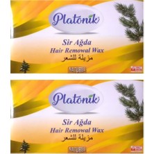 Platonik Naturel Kalıp Ağda 400 gr Sarı 2'li