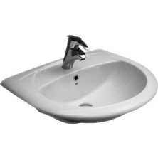 Serel E.C.A Serel Orkide Yarım Tezgah Üstü Lavabo 51X60 cm 6834TDS000