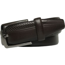 GoDeri  2'li Set Klasik Kumaş Pantolon Kemeri 3.5 cm Siyah, Kahverengi