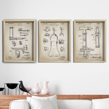 Dekor Loft Doğal Çam Çerçeveli Duvar Tablosu