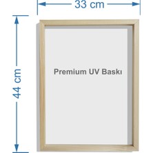 Dekor Loft Doğal Çam Çerçeveli Bebek ve Çocuk Odası Duvar Tablosu Fil