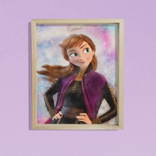 Dekor Loft Doğal Çam Çerçeveli Bebek ve Çocuk Odası Duvar Tablosu Anna