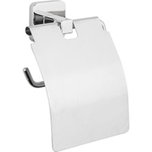 Eym Tema Kare Serisi Banyo Tuvalet Kağıtlığı Wc Kağıtlık Kapaklı