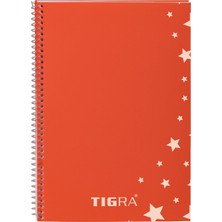 Tigra 60 Yaprak Spiralli Kareli Defter ( A6 )
