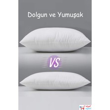 Elyaf Sepeti 2 Li  Boncuk Silikon Elyaf Dolgulu Elyaf Yastık 1000 gr dolgulu 50x70 cm