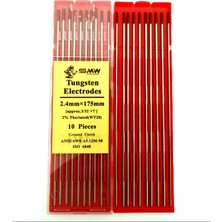 Smw Tungsten Kırmızı Uçlu Toryumlu Elektrod 2.4 mm x 175 mm 1 Adet