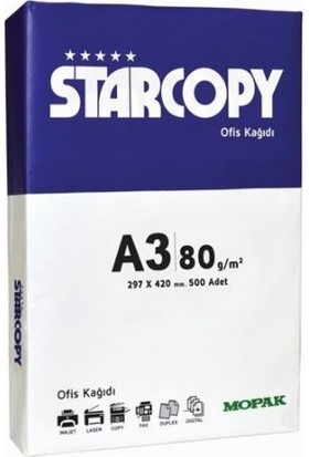 Mopak A3 Fotokopi Kağıdı Starcopy 500'lü