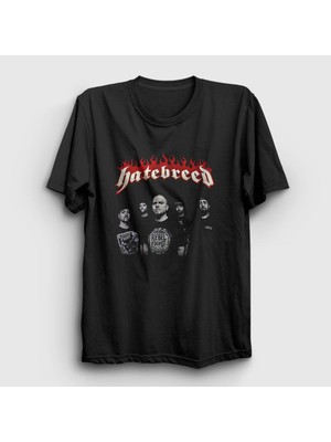 Presmono Unisex Siyah Band Hatebreed T-Shirt