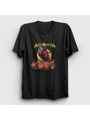 Presmono Unisex Siyah Seer Helloween T-Shirt