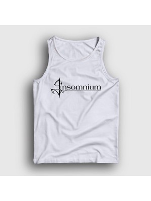 Presmono Unisex Beyaz Logo Insomnium Atlet