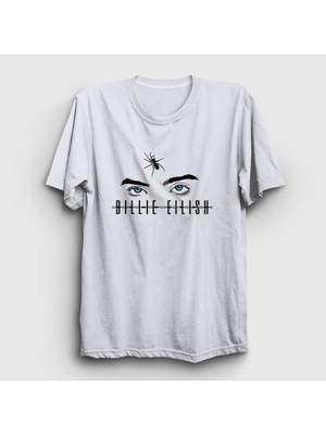 Presmono Unisex Beyaz Spider Billie Eilish T-Shirt