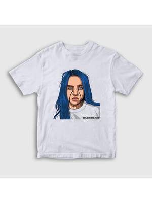 Presmono Unisex Çocuk Beyaz Party's Over Billie Eilish T-Shirt
