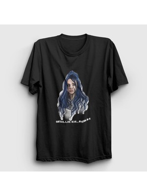 Presmono Unisex Siyah PO Billie Eilish T-Shirt