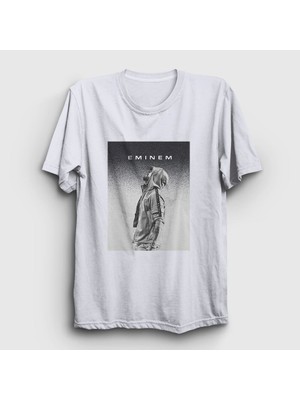 Presmono Unisex Beyaz Sky Eminem T-Shirt