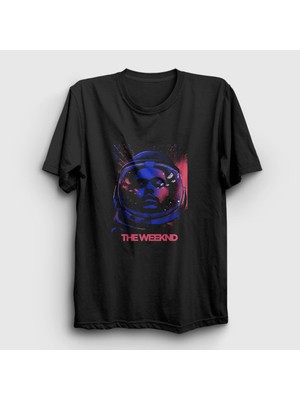 Presmono Unisex Siyah Astronaut The Weeknd T-Shirt