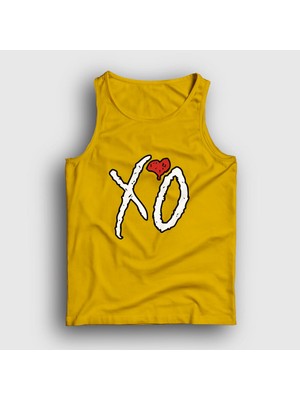 Presmono Unisex Sarı Xo The Weeknd Atlet
