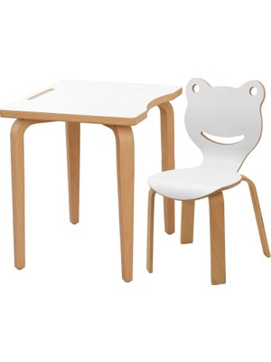 Ens Kids Collection Frog Beyaz Laminatlı Masa Takımı - H2 2 - 7 Yaş
