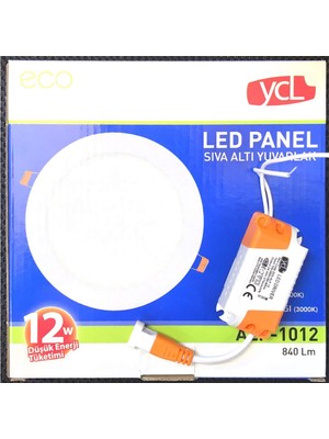 YLC 12 W Sıva Altı LED Panel Günışıgı Ycl Alp 1012