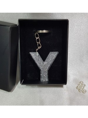 Sultan Tasarım Epoksi Y Harfi Anahtarlık