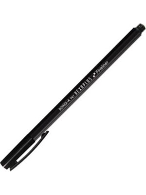 Dong-A Hexaplus Fiber Uçlu Fineliner Siyah Keçeli Kalem