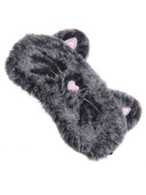 Schulzz Sevimli Kedi Figürlü Peluş Uyku Bandı