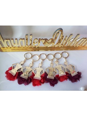 Hayaller Dükkanı 30 Adet Anhtarlık Pleksi Kına Gecesii Si