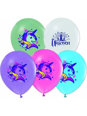 Hayaller Dükkanı Unicorn 10 Lu Balon Karışık Renk