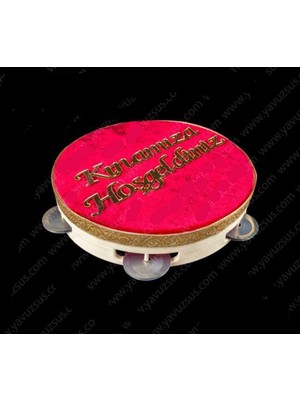 Hayaller Dükkanı Kınamıza Hoşgeldiniz Kırmızı Ahşap Tef