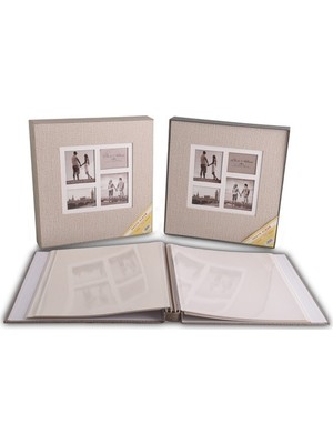 Aledo 20 Yaprak (40 Sayfa) Kutulu Koton Desenli Manyetik Yapıştırmalı Albüm 16W-20315