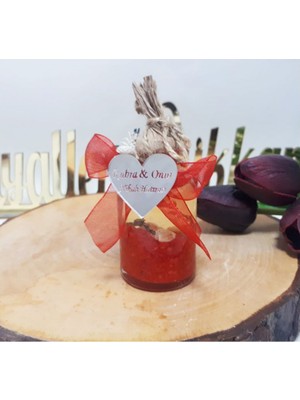 Hayaller Dükkanı 30 Adet Kırmızı Kandil Pleksi Isimlikli Kına Gecesi Si